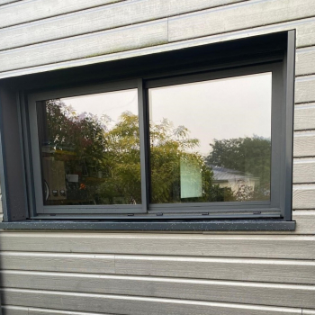 Création d’une ouverture avec coulissant aluminium à Port-en-Bessin-Huppain